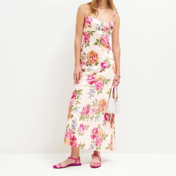 Reformation Kailyn Silk Dress - Picture 1 of 8